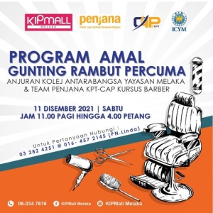 Program Amal Gunting Rambut Percuma anjuran ICYM &amp; Team Penjana KPT-CAP